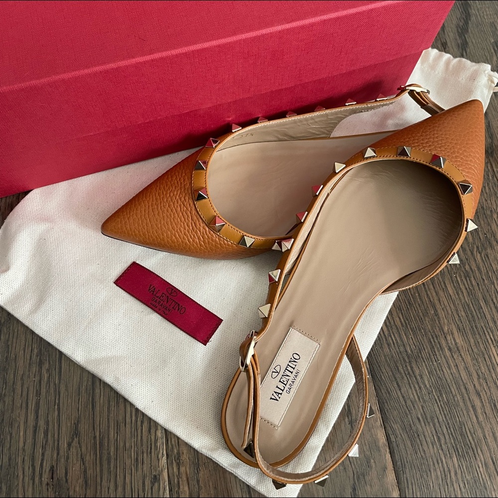 Rare VALENTINO Slingback Rockstud Mule (size 37.5)
